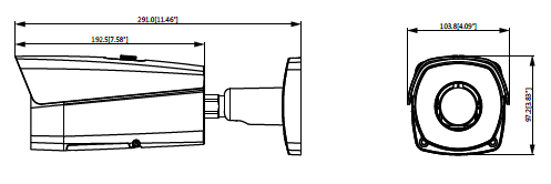 Dahua - Bullet Kamera Termisk 7.5mm 400x300 VOx - AI Perimeter protection